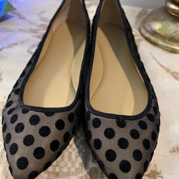 Ann Taylor Polka Dot Fun Flats Party Shoes - Size 7 1/2 - Picture 6 of 7